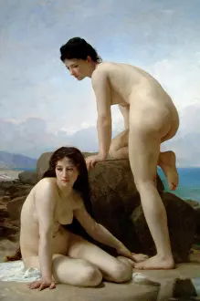 Bather: William Adolphe Bouguereau (1825-1905). The Bathers, 1884
