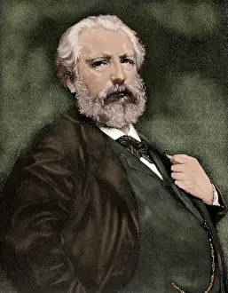 Adolphe: William-Adolphe Bouguereau (1825-1905). Colored engraving