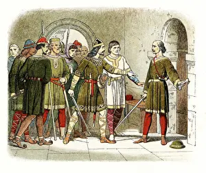 Defending: William de Breteuil defending the treasury at