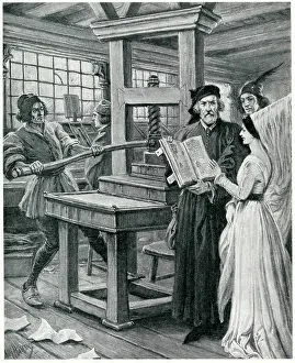 Woodville: William Caxton and his printing press