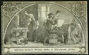 Caxton: William Caxton's Printing Office in Westminster Abbey