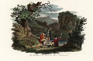 Dr. Robert John Thornton: William Curtis collecting plant specimens, 18th century