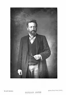 Woodburytype: William Edward Ayrton (1847-1908) British physicist