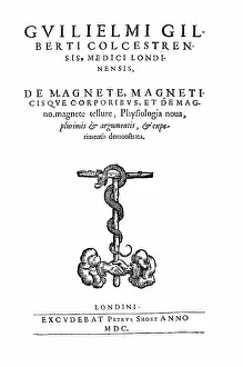 Magnetism: William Gilbert, De Magnete, Title Page, 1600