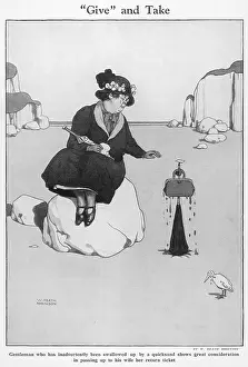 Thoughtfulness: Give and Take by William Heath Robinson