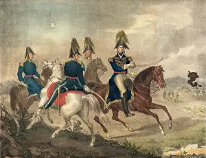 Tecumsehs: William Henry Harrison and Staff on Horseback October