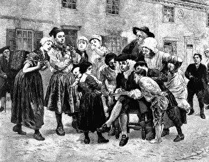 Crowding: William Hogarth drawing at Queensborough