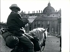 Convenient: William Holt, writer, and his horse Trigger in Rome