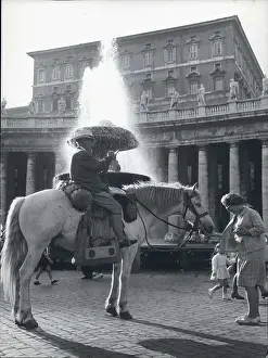 Convenient: William Holt, writer, and his horse Trigger in Rome
