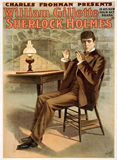 Hooker: William Hooker Gillette, as Sherlock Holmes. Sherlock
