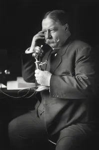 Nomination: William Howard Taft on the telephone receiving