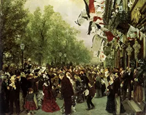 Depart: William I Departs for the Front, by Menzel