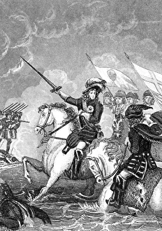 1690s: William III at the Battle of the Boyne, Ireland
