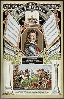 Boyne: WILLIAM III/POSTCARD