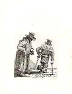 Anecdotes: William Kinlock, blind beggar, with begging bowl