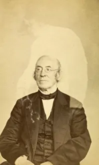 Fraud: William Lloyd Garrison with Ghost, c. 1862