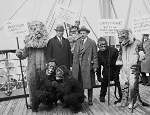 Industrialists: William M. Mann (right), sets off on Smithsonian-Chrysler