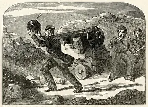 Fuse: William Peel throwing a live shell