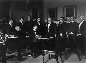 Protocols: William R. Day signing of the peace protocol of