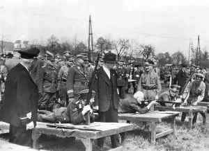 Bodied: William Schepmann (center left. In uniform), Chief