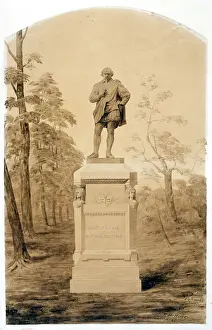 Hunts: William Shakespeare monument, Central Park, New York City. R