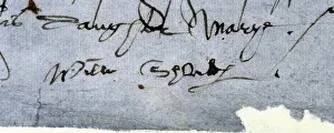 1612: William Shakespeare signature