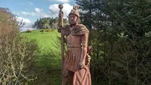 Roxburghshire: William Wallace statue, Bemersyde, Borders, Scotland