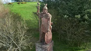 Roxburghshire: William Wallace statue, Bemersyde, Borders, Scotland