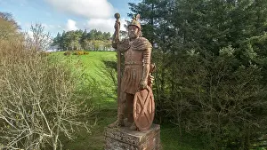 Roxburghshire: William Wallace statue, Bemersyde, Borders, Scotland