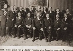 Wuerttemberg: William of Wuerttemberg with veterans, 1906