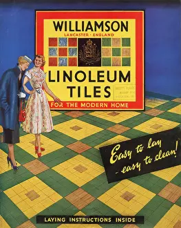 Lino: Williamson Linoleum Tiles leaflet