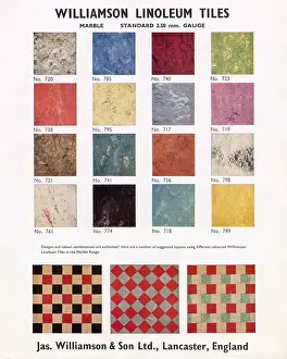 Lino: Williamson Linoleum Tiles leaflet