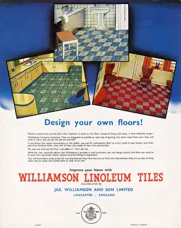 Lino: Williamson Linoleum Tiles leaflet