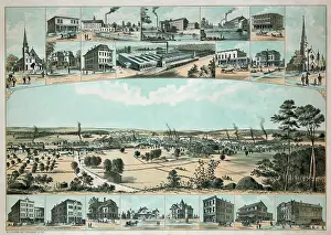 Vignettes: Willimantic, Conn. 1882 From Blake Mountain /