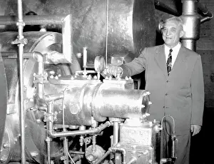 Conditioner: Willis Carrier poses with first chiller ?