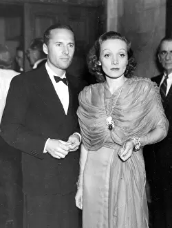 Goldbeck: Willis Goldbeck and Marlene Dietrich at premiere
