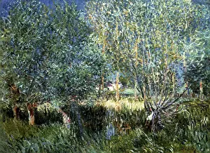 Willows: Willows by the Orvanne, by Alfred Sisley