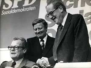 Stated: Willy Brandt, Helmut Schmidt, Herbert Weher, Germany