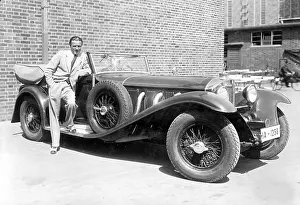 Avus: Willy Fritsch with his Mercedes