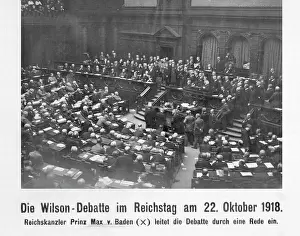 Debate: Wilson debate in the Reichstag, 1918