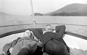 Conformity: Wilson and Nelstrop asleep on Coniston Water, Lake District