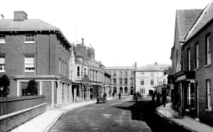 Wimborne: Wimborne, High Street 1891