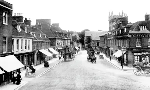 Wimborne: Wimborne, High Street 1904