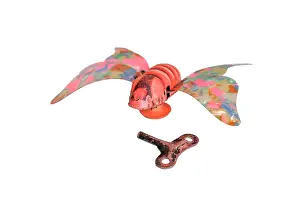 Collectables: Wind up butterfly toy with key