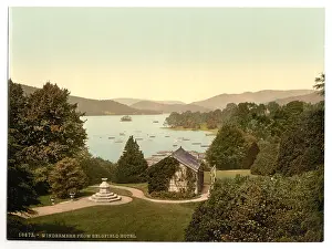 Windermere: Windermere, from Belsfield Hotel, Lake District, England