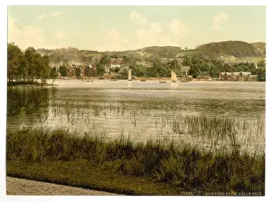 Windermere: Windermere, Bowness, from Bellisle, Lake District, England