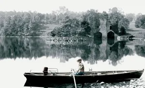 Wray: Windermere, Wray Castle and the Boathouse 1886