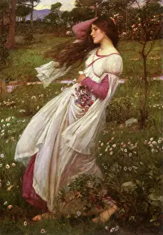 Waterhouse: Windflowers, by J W Waterhouse