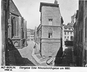 Rathaus: Winding alleys in Berlin's old town, around 1880
