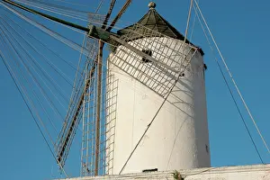 Grain: Windmill. Ciutadela. Menorca island. Balearic Islands. Spain